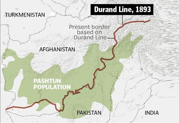 La distribuzione dei Pashtun sul territorio